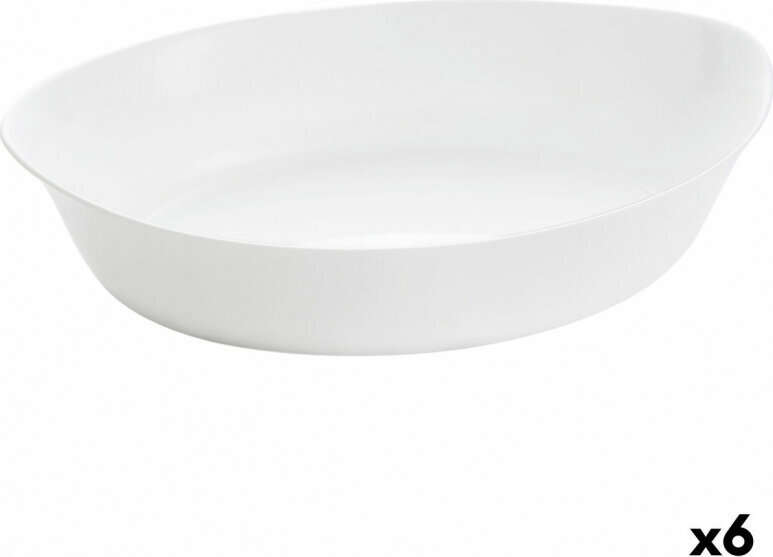 Ahjuvorm Luminarc Smart Cuisine ovaalne 32 x 20 cm Valge Klaas (6 Ühikut) hind ja info | Ahjuvormid ja küpsetustarvikud | kaup24.ee