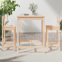 Комплект садовой мебели из 5 частей, полиротанг, коричневый цена и информация | Комплекты уличной мебели | kaup24.ee