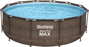 Bestway Steel Pro MAX basseinikomplekt, "Deluxe Series” ümar цена и информация | Бассейны | kaup24.ee