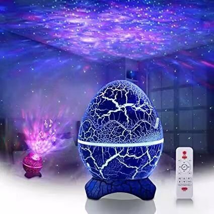 Galaxy ja Star Projector dinosauruse muna koos Bluetoothi ​​kõlariga, sinine hind ja info | Peokaunistused | kaup24.ee