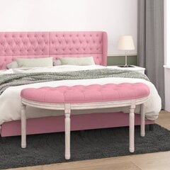 vidaXL pink, roosa, 110,5x45x49 cm, samet hind ja info | Jalatsikapid, jalatsiriiulid | kaup24.ee