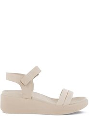 Naiste sandaalid Ecco Flowt Wedge LX Sandals, kreemjad цена и информация | Женские босоножки | kaup24.ee