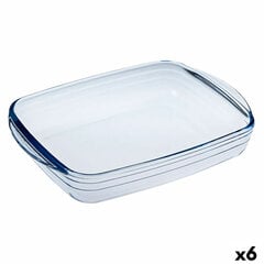 Форма для выпечки Ô Cuisine Прямоугольный Прозрачный Cтекло 28 x 20 x 5 cm (6 штук) цена и информация | Формы, посуда для выпечки | kaup24.ee