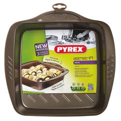 Ahjuvorm Pyrex Asimetria Kandiline Must Metall 24 x 24 cm (6 Ühikut) hind ja info | Ahjuvormid ja küpsetustarvikud | kaup24.ee