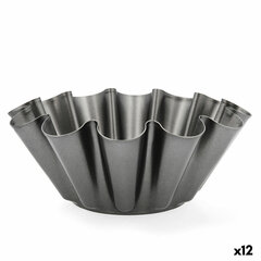 Ahjuvorm Quid Sweet Grey Must 23 x 9 cm (12 Ühikut) цена и информация | Формы, посуда для выпечки | kaup24.ee