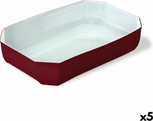 Поднос Pyrex Color's Прямоугольный Красный Cтекло 33 x 22 cm (5 штук) цена и информация | Формы, посуда для выпечки | kaup24.ee