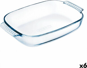 Поднос Pyrex Classic Прямоугольный Прозрачный Cтекло 35 x 23 cm (6 штук) цена и информация | Формы, посуда для выпечки | kaup24.ee