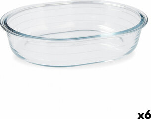 Ahjuvorm Pyrex Classic ovaalne Läbipaistev Klaas 25 x 20 x 6 cm (6 Ühikut) hind ja info | Ahjuvormid ja küpsetustarvikud | kaup24.ee