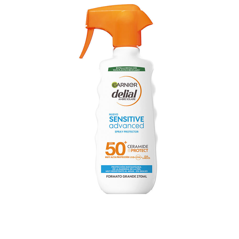 Päikesekaitse Sprei kehale Garnier Sensitive Advanced Spf 50 (270 ml) hind ja info | Päikesekreemid | kaup24.ee