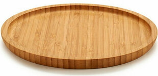 поднос для закусок Коричневый Бамбук (20 x 1,5 x 20 cm) (12 штук) цена и информация | Посуда, тарелки, обеденные сервизы | kaup24.ee