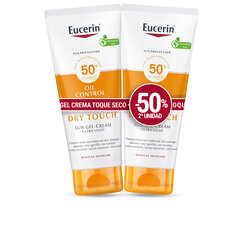 Защитный гель от солнца Eucerin Sensitive Protect 50 ml x 2 Кремовый Сухой Spf 50 цена и информация | Кремы от загара | kaup24.ee