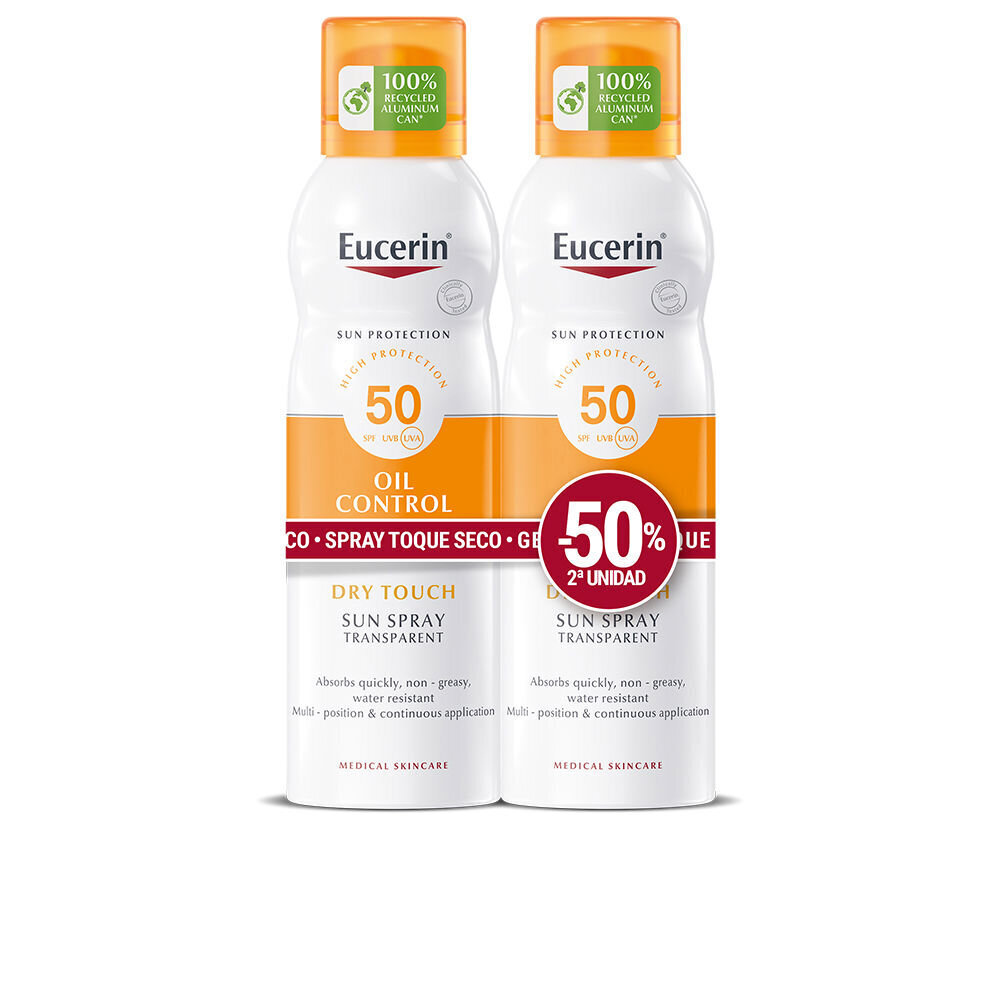 Päikesekaitse Sprei kehale Eucerin Sensitive Protect Kuiv 200 ml x 2 цена и информация | Päikesekreemid | kaup24.ee