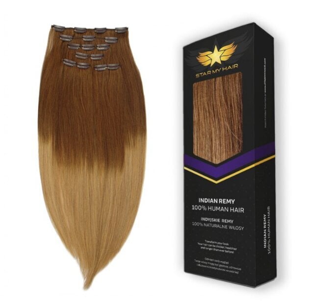 Remy naturaalsed clip-in juuksepikendused heledaimast blondist värvi 6 osa, nr. 60 цена и информация | Juuste aksessuaarid | kaup24.ee