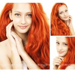 Натуральные ярко-рыжие волосы на заколках Remy 6 частей, 130 нет. цена и информация | Аксессуары для волос | kaup24.ee