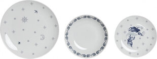 Набор посуды DKD Home Decor Фарфор Розовый Белый 27 x 27 x 3 cm 18 Предметы цена и информация | Посуда, тарелки, обеденные сервизы | kaup24.ee