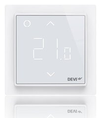 Elektrooniline programmeeritav termostaat Devi DEVIreg Smart Polar White цена и информация | Нагревательные коврики для пола и зеркал | kaup24.ee