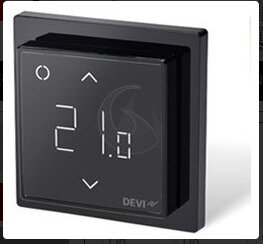 Elektrooniline programmeeritav termostaat Devi DEVIreg Smart Black hind ja info | Põrandaküte | kaup24.ee