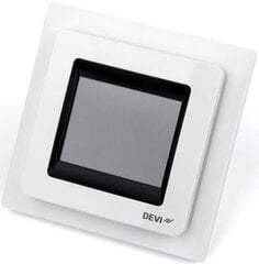Электронный программируемый термостат Devi Devireg Touch Polar White цена и информация | Нагревательные коврики для пола и зеркал | kaup24.ee