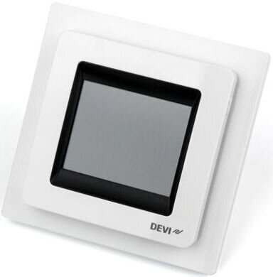 Elektrooniline programmeeritav termostaat Devi DEVIreg Touch Polar White цена и информация | Põrandaküte | kaup24.ee