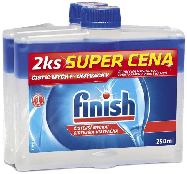 FINISH nõudepesumasina puhastusvahend, 2x250ml hind ja info | Nõudepesuvahendid | kaup24.ee