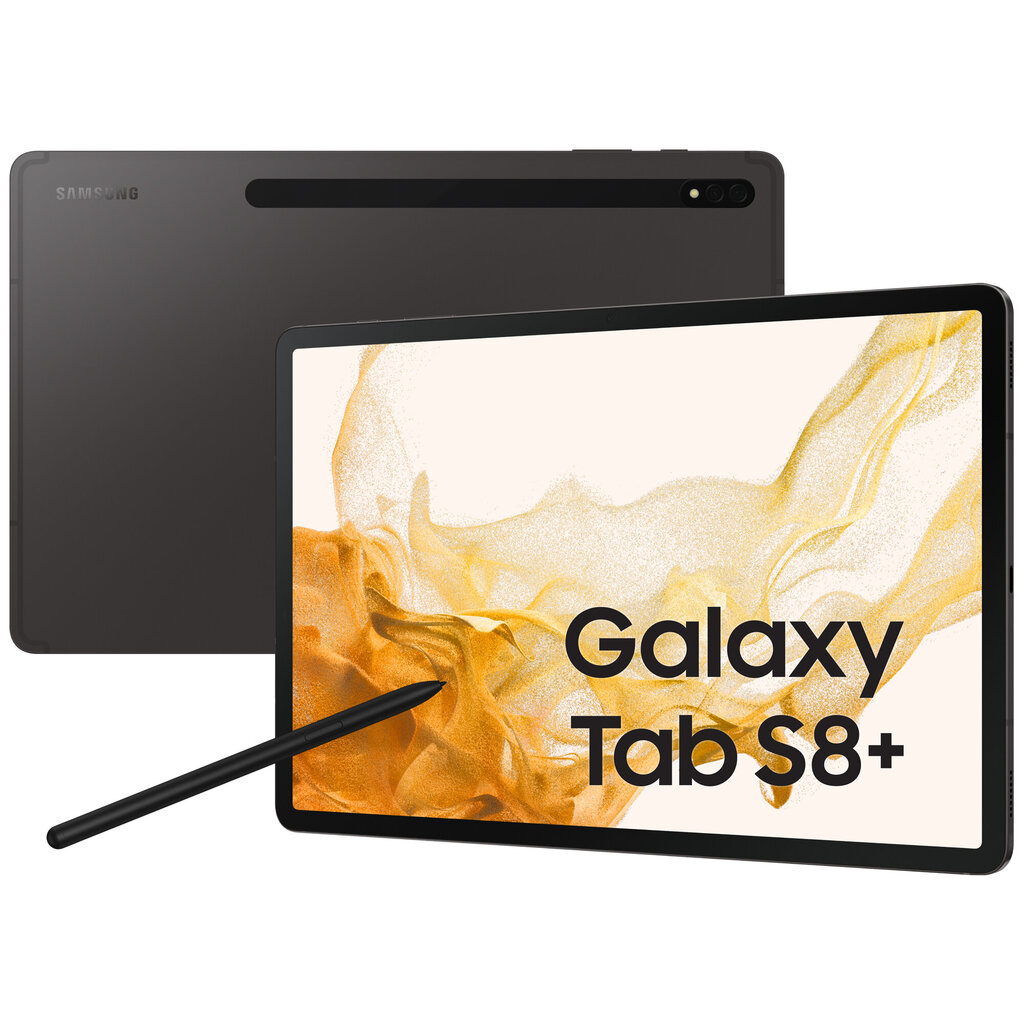 Samsung Galaxy Tab S8+ 5G 8/256GB Graphite SM-X806BZABEUE цена и информация | Tahvelarvutid | kaup24.ee