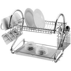 Двухступенчатая сушилка для посуды цена и информация | Столовые и кухонные приборы | kaup24.ee