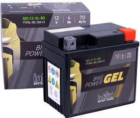 Аккумулятор для мотоциклов Intact Battery-Power GEL (YTX5L-BS) 12V 4AH (c20) 70A (EN) цена и информация | Мото аккумуляторы | kaup24.ee