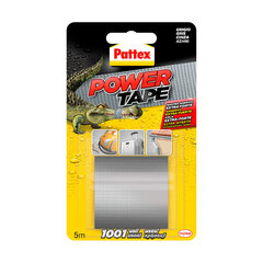 Американская лента Pattex power tape, серая (5 м x 50 cм) цена и информация | Механические инструменты | kaup24.ee