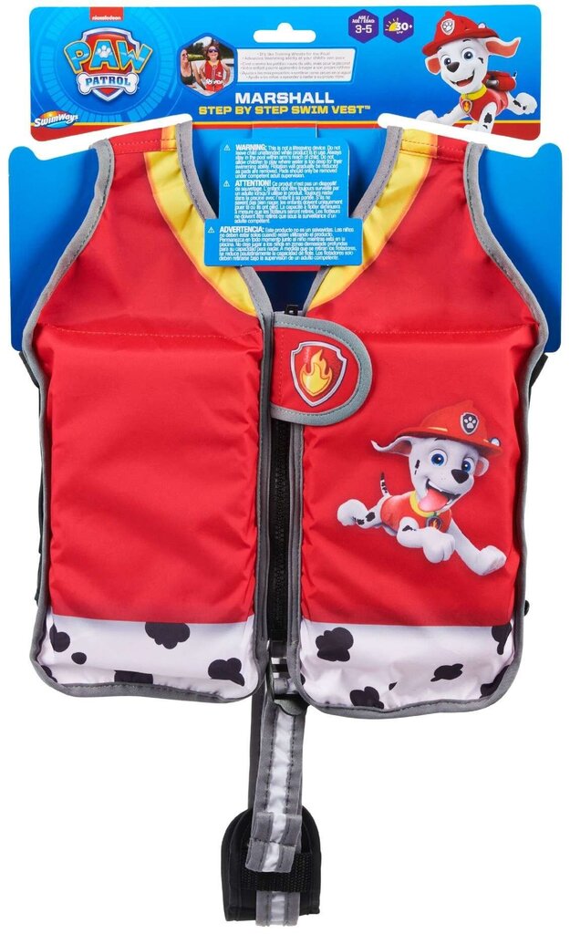 Laste päästevest mantel Paw Patrol Marshall Swimways цена и информация | Vannitooted | kaup24.ee