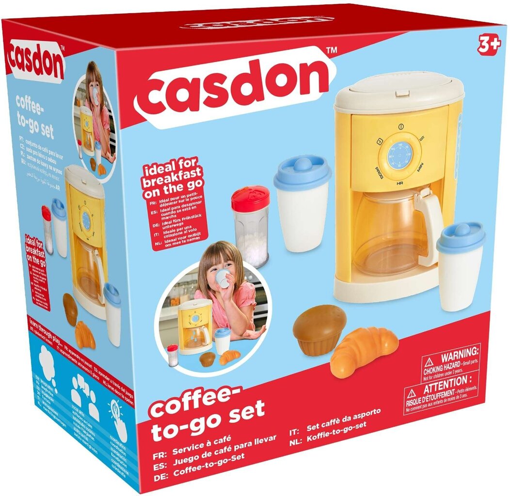 Komplekt kohvimasin tee lastele + tarvikud Casdon hind ja info | Tüdrukute mänguasjad | kaup24.ee
