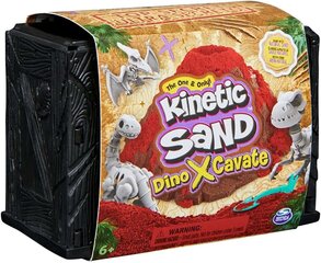 Kinetic Sand Dino XCavate dinosauruse skeleti otsimise komplekt liiv ja tarvikud цена и информация | Развивающие игрушки | kaup24.ee