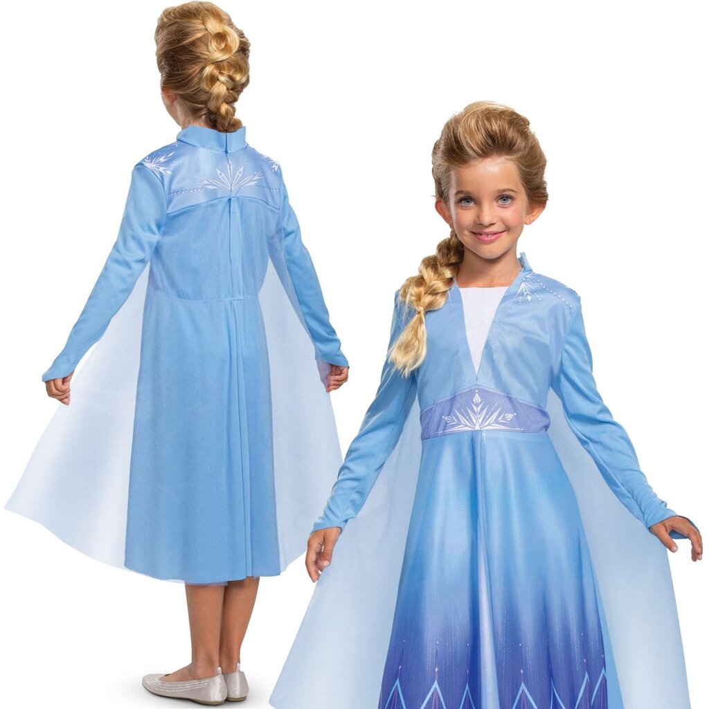 Karnevali kostüüm Disney Frozen Elsa 109-123 cm 5-6 aastane цена и информация | Karnevali kostüümid | kaup24.ee