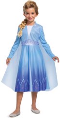 Karnevali kostüüm Disney Frozen Elsa 109-123 cm 5-6 aastane цена и информация | Карнавальные костюмы | kaup24.ee