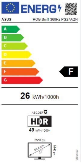 Asus ROG Swift PG27AQN hind ja info | Monitorid | kaup24.ee