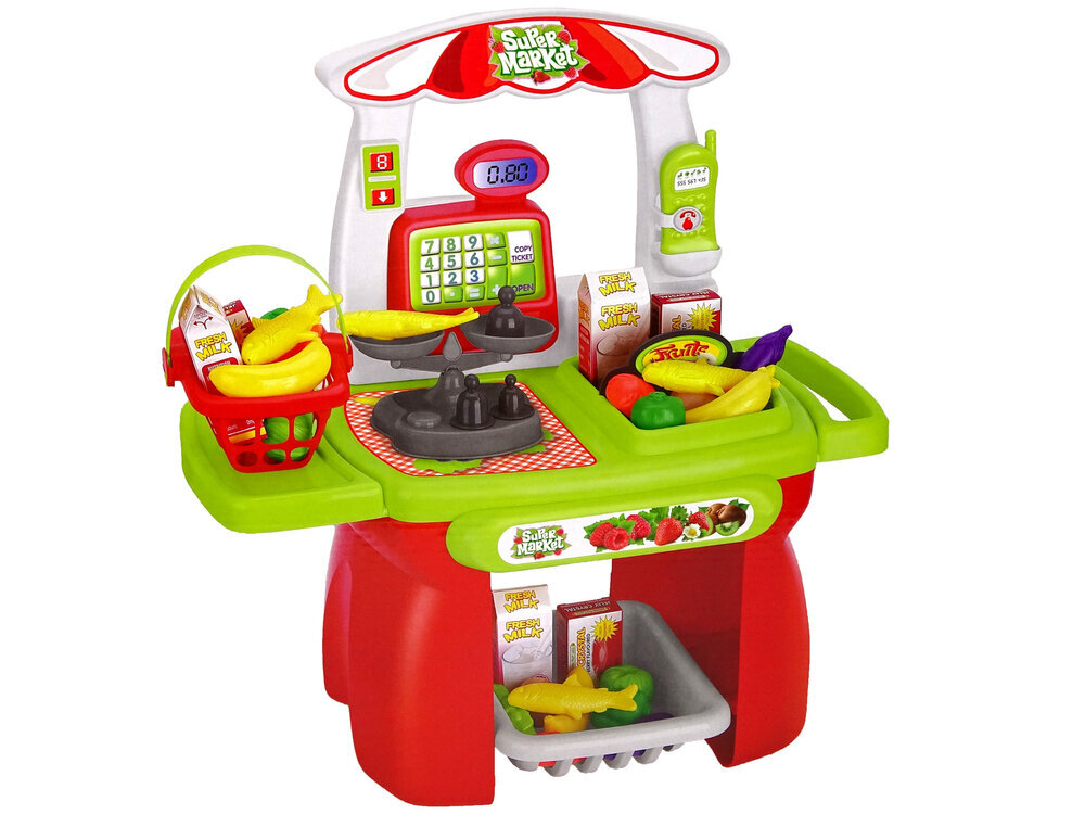 Mängupood koos korvide ja aksessuaaridega Supermarket hind ja info | Tüdrukute mänguasjad | kaup24.ee