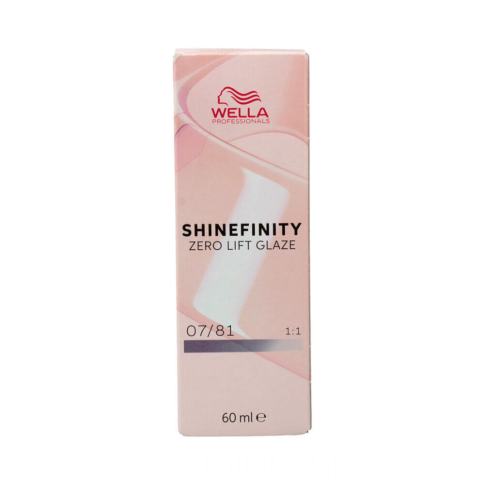 Püsivärv Wella Shinefinity Nº 07/81 (60 ml) hind ja info | Juuksevärvid | kaup24.ee