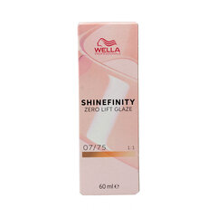 Püsivärv Wella Shinefinity Nº 07/75 (60 ml) hind ja info | Juuksevärvid | kaup24.ee