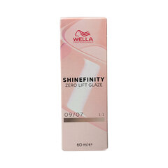 Перманентный краска Wella Shinefinity Nº 09/07, 60 мл цена и информация | Краска для волос | kaup24.ee