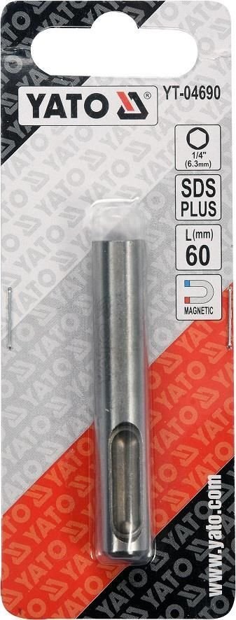 Kuuskant 1/4 SDS plus adapter L=60 mm 04690 цена и информация | Akutrellid, kruvikeerajad | kaup24.ee