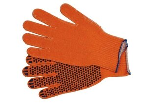 Töökindad suurus 8 täpiline oranž TR-74103 цена и информация | Рабочие перчатки | kaup24.ee