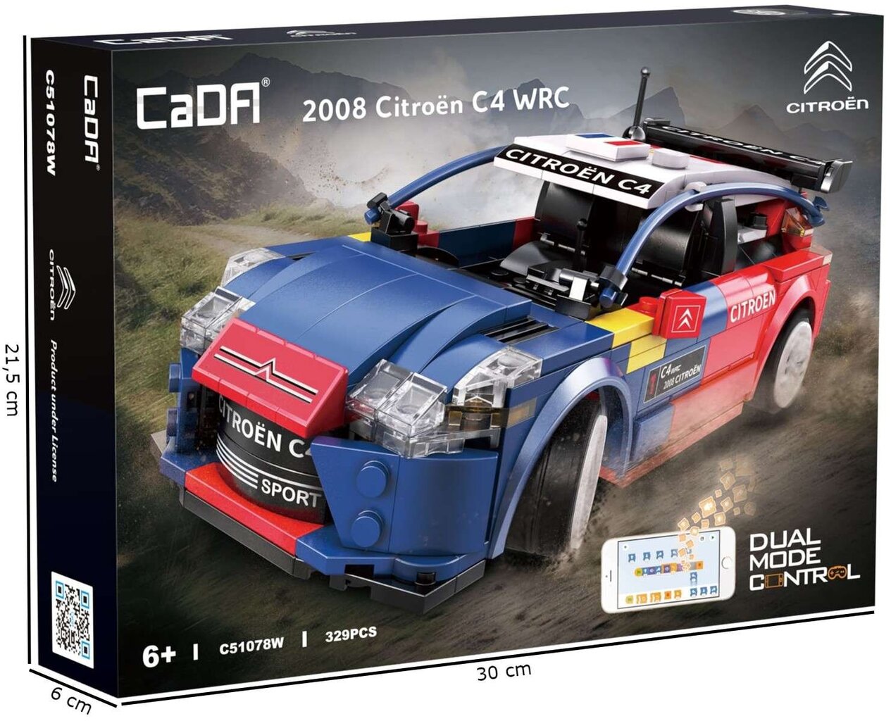 Konstruktori Cada Citroen C4 WRC 329 varuosad hind ja info | Klotsid ja konstruktorid | kaup24.ee