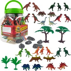 Figuurid dinosauruse savage konteineris 40 tükki цена и информация | Развивающие игрушки и игры | kaup24.ee