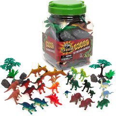Figuurid dinosauruse savage konteineris 40 tükki цена и информация | Развивающие игрушки | kaup24.ee