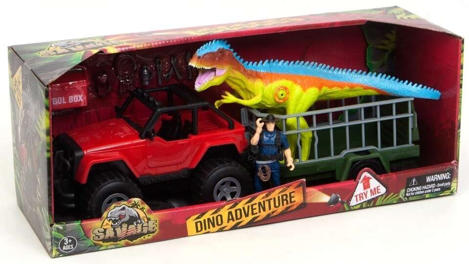 Dinosauruse komplek Savage Dino Adventure hind ja info | Poiste mänguasjad | kaup24.ee