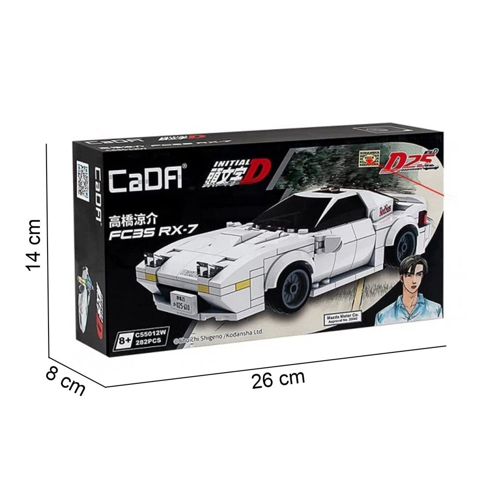 Võistlusauto Mazda FC35 RX-7 algsed D-padjad Cada C55012W hind ja info | Klotsid ja konstruktorid | kaup24.ee