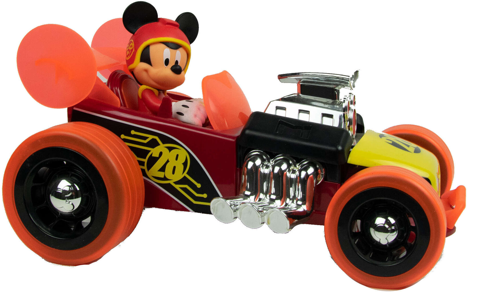 Auto Super Charged Hot Rod RC kaugjuhtimispult Disney Mickey цена и информация | Poiste mänguasjad | kaup24.ee