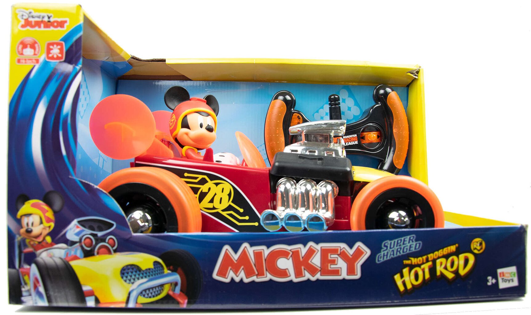 Auto Super Charged Hot Rod RC kaugjuhtimispult Disney Mickey цена и информация | Poiste mänguasjad | kaup24.ee