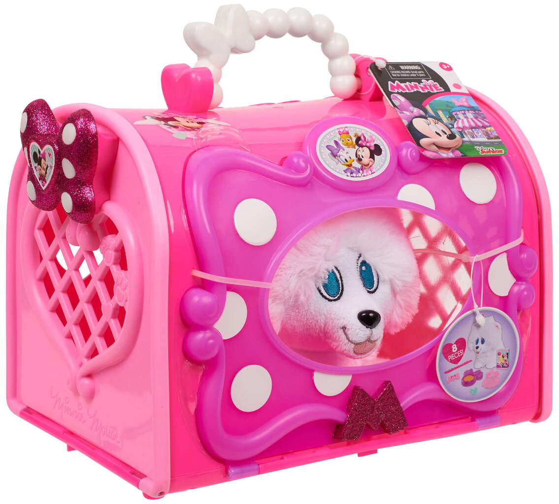 Väike veterinaarkomplekt valge koera ja aksessuaaridega Disney Minnie Hiirega hind ja info | Tüdrukute mänguasjad | kaup24.ee