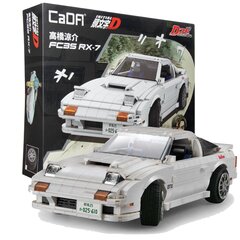 Ehitusplokkide komplekt valge Mazda RX-7 manga Initial-D Cada C61022W цена и информация | Конструкторы и кубики | kaup24.ee