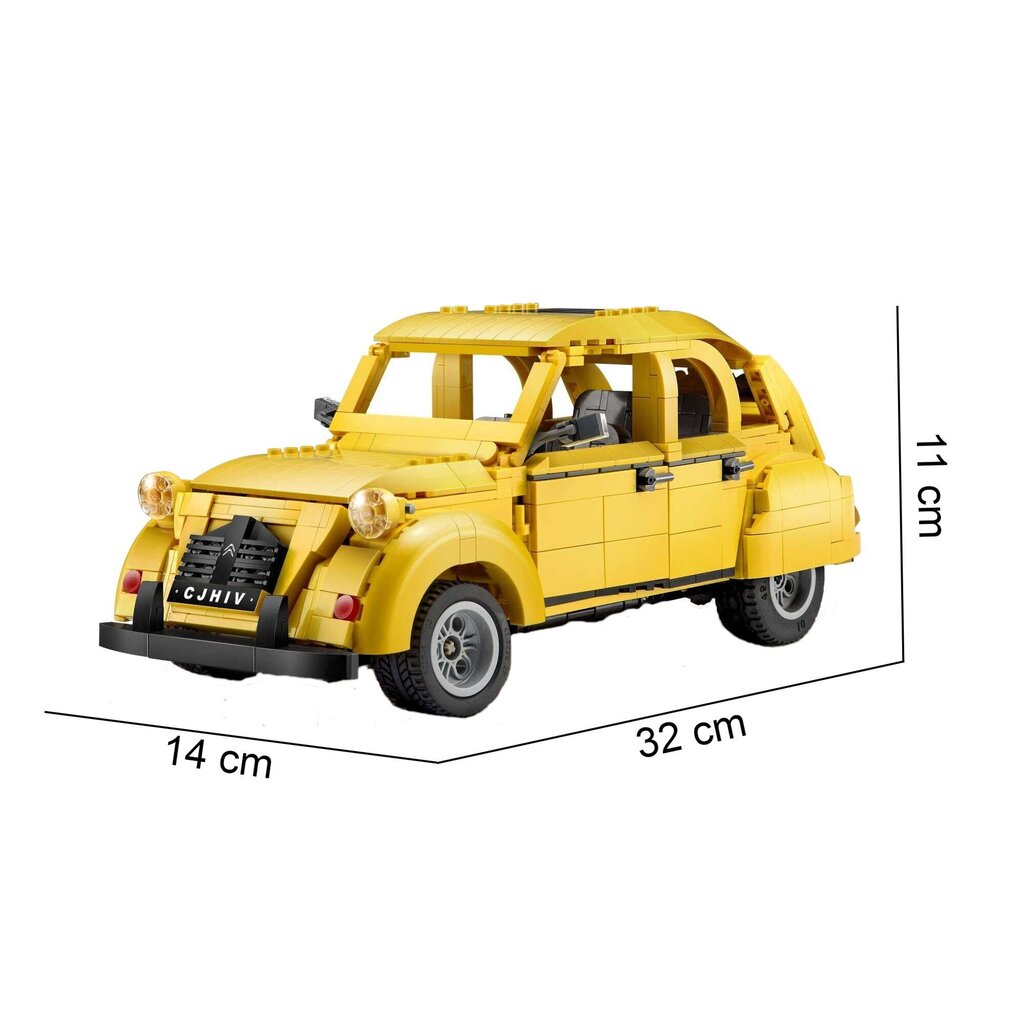 Ehitusplokid Sõiduk Citroen 2CV Cada C61026W 1238 tk. hind ja info | Klotsid ja konstruktorid | kaup24.ee